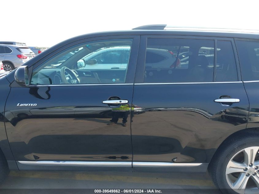 2012 Toyota Highlander Limited V6 VIN: 5TDDK3EHXCS142868 Lot: 39549862