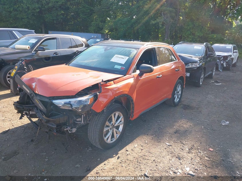 2021 Audi Q3 Premium 45 Tfsi S Line Quattro Tiptronic VIN: WA1DECF30M1040160 Lot: 39549867