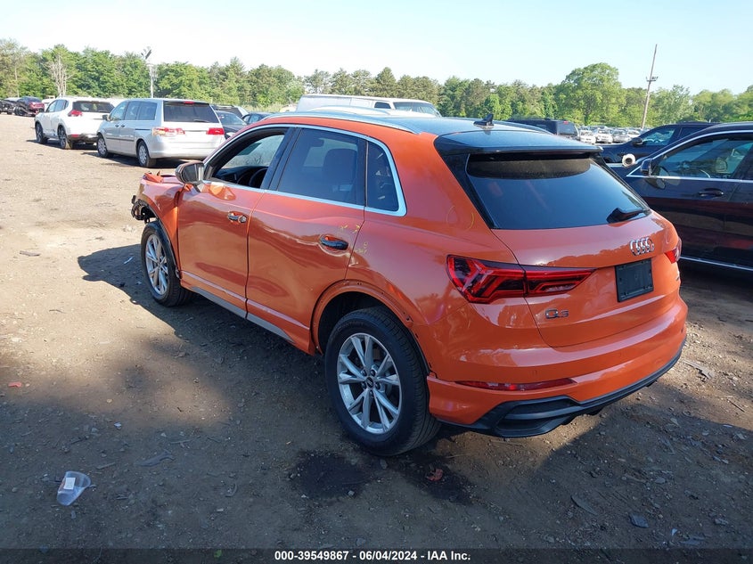 2021 Audi Q3 Premium 45 Tfsi S Line Quattro Tiptronic VIN: WA1DECF30M1040160 Lot: 39549867