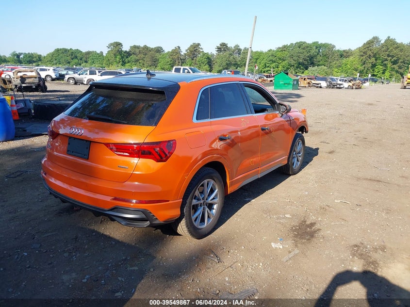 2021 Audi Q3 Premium 45 Tfsi S Line Quattro Tiptronic VIN: WA1DECF30M1040160 Lot: 39549867