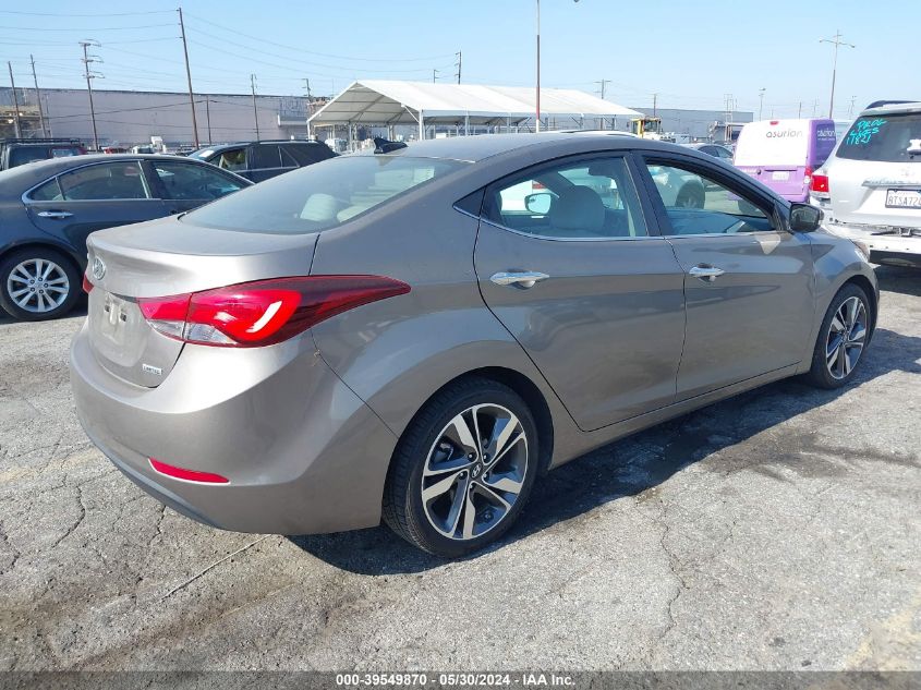 2014 Hyundai Elantra Limited VIN: 5NPDH4AE9EH482201 Lot: 39549870