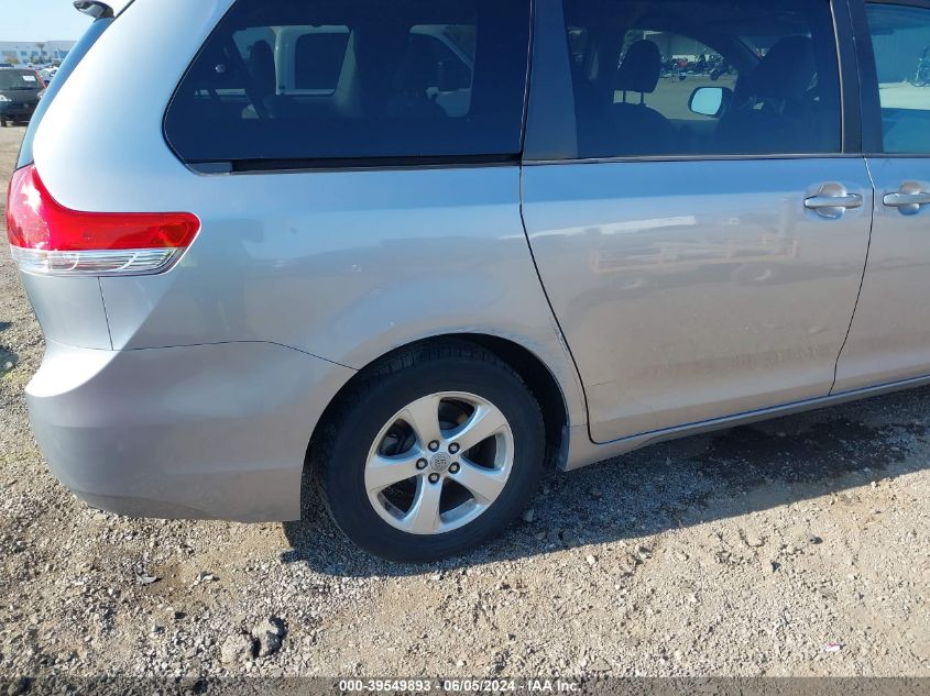 2012 Toyota Sienna Le V6 8 Passenger VIN: 5TDKK3DC9CS231974 Lot: 39549893