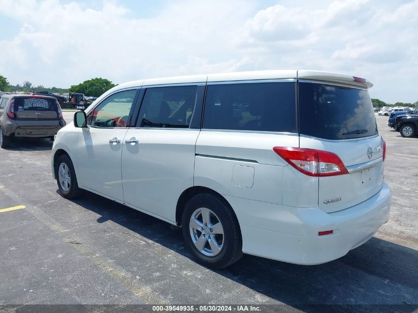 2014 Nissan Quest Sv VIN: JN8AE2KP2E9100670 Lot: 39549935