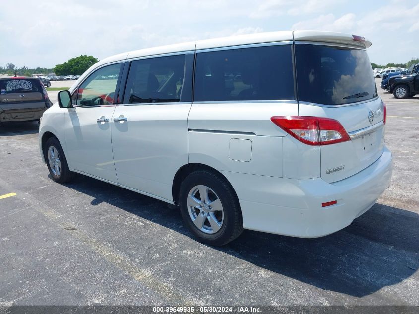 2014 Nissan Quest Sv VIN: JN8AE2KP2E9100670 Lot: 39549935