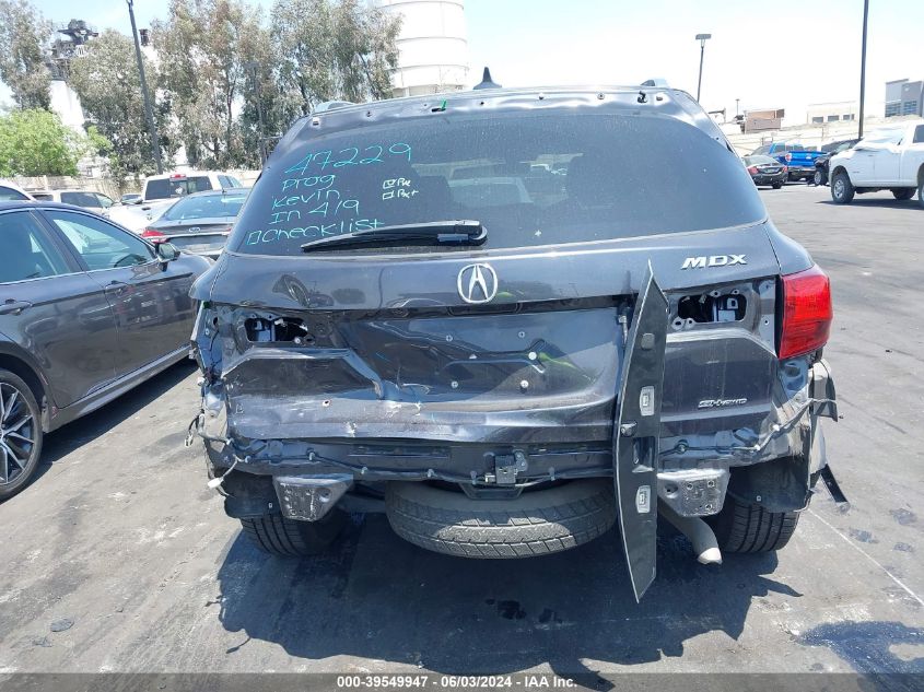 2016 Acura Mdx Advance Entertainment Packages/Advance Package VIN: 5FRYD4H95GB052249 Lot: 39549947