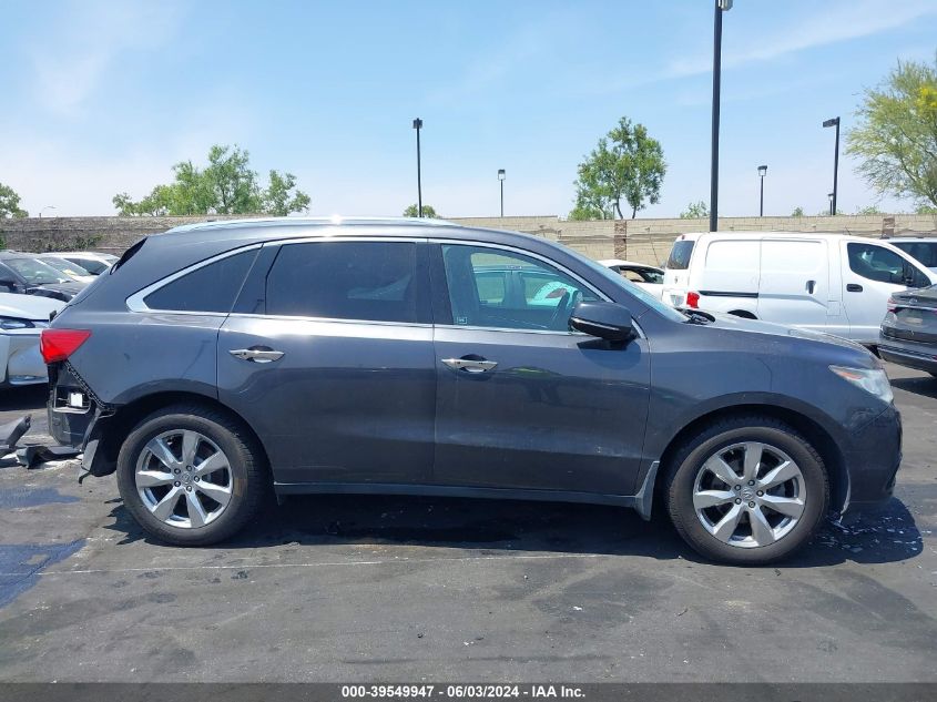 2016 Acura Mdx Advance Entertainment Packages/Advance Package VIN: 5FRYD4H95GB052249 Lot: 39549947