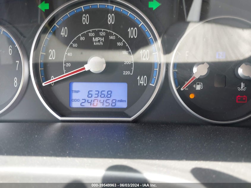 2009 Hyundai Santa Fe Gls VIN: 5NMSG13DX9H248584 Lot: 39549963