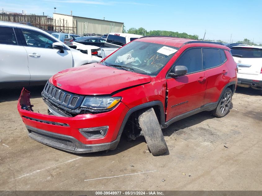 2021 Jeep Compass 80Th Anniversary 4X4 VIN: 3C4NJDEB6MT513508 Lot: 39549977