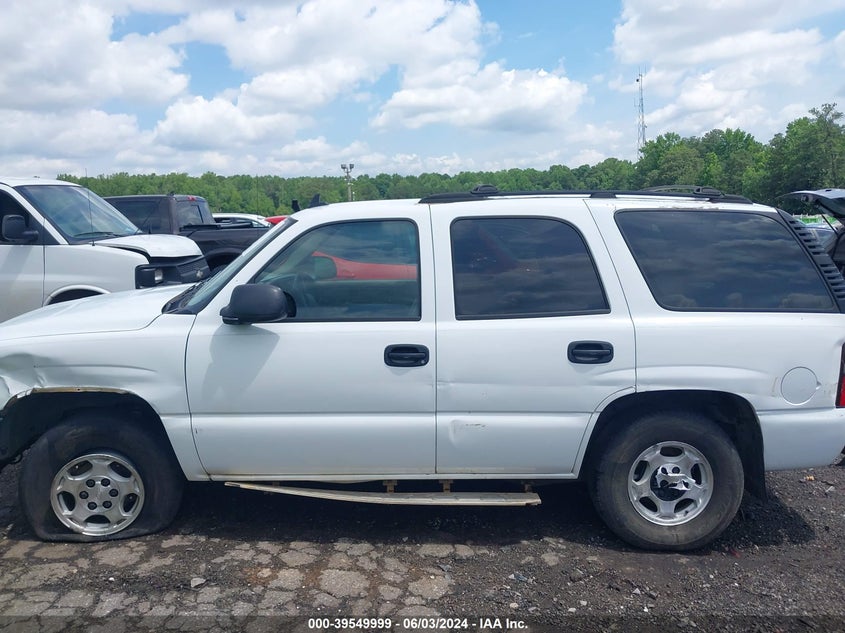 2006 Chevrolet Tahoe Ls VIN: 1GNEC13Z76R141608 Lot: 39549999