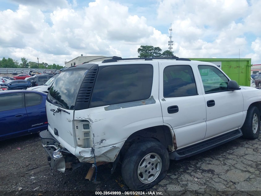 2006 Chevrolet Tahoe Ls VIN: 1GNEC13Z76R141608 Lot: 39549999