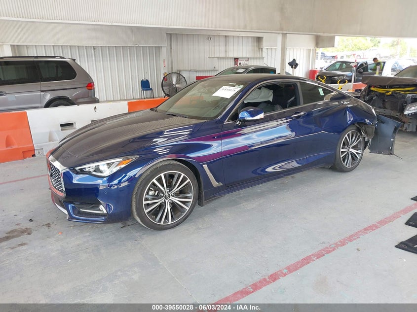 2022 Infiniti Q60 Luxe VIN: JN1EV7KK8NM600024 Lot: 39550028