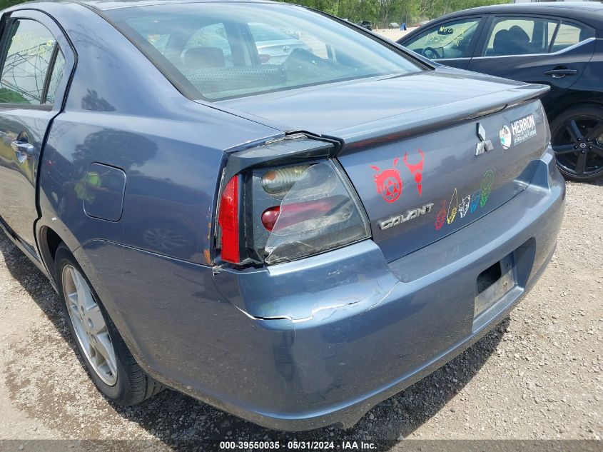 2007 Mitsubishi Galant Es/Se VIN: 4A3AB36F87E050778 Lot: 39550035