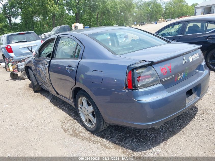 2007 Mitsubishi Galant Es/Se VIN: 4A3AB36F87E050778 Lot: 39550035