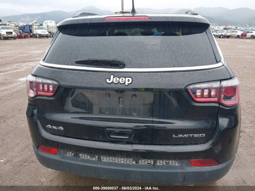 2018 Jeep Compass Limited 4X4 VIN: 3C4NJDCB2JT163518 Lot: 39550037