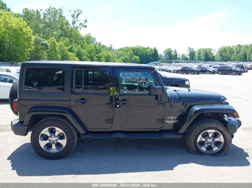 2016 Jeep Wrangler Unlimited Sahara VIN: 1C4HJWEG7GL116765 Lot: 39550056