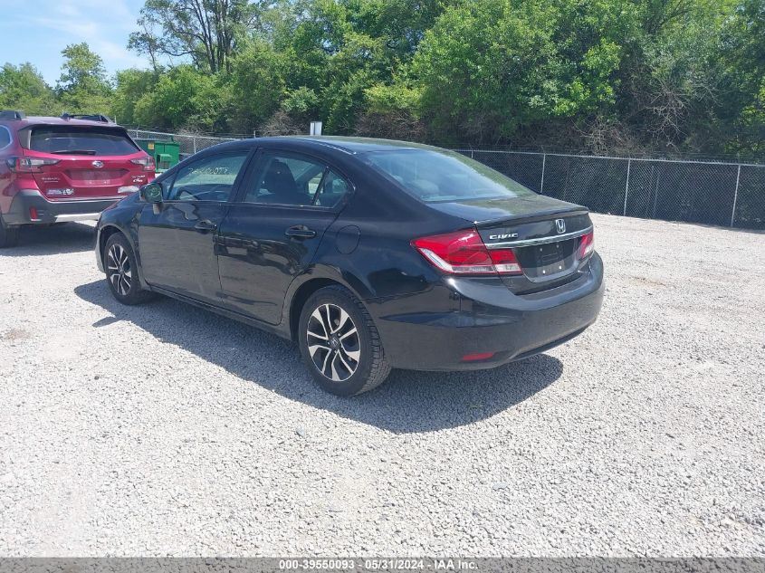 2015 Honda Civic Ex VIN: 2HGFB2F80FH561205 Lot: 39550093