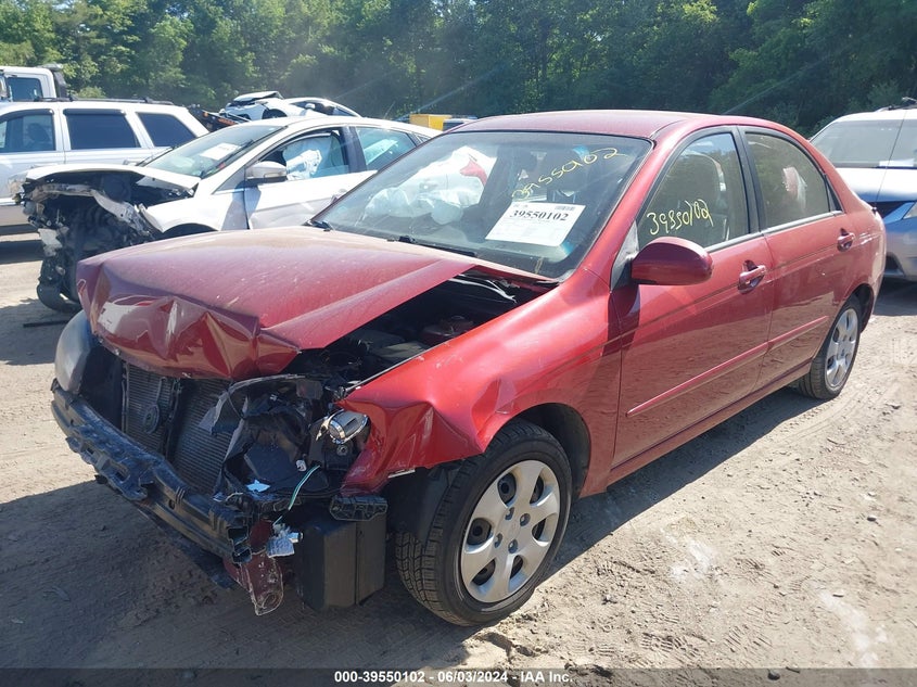 2008 Kia Spectra Ex VIN: KNAFE122085537303 Lot: 39550102