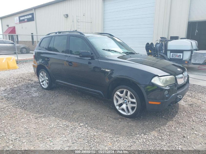 2007 BMW X3 3.0Si VIN: WBXPC934X7WF26108 Lot: 39550103