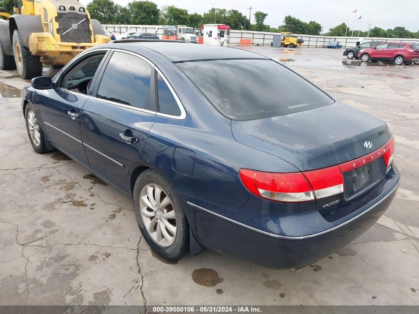 2006 Hyundai Azera Limited/Se VIN: KMHFC46FX6A053002 Lot: 39550106