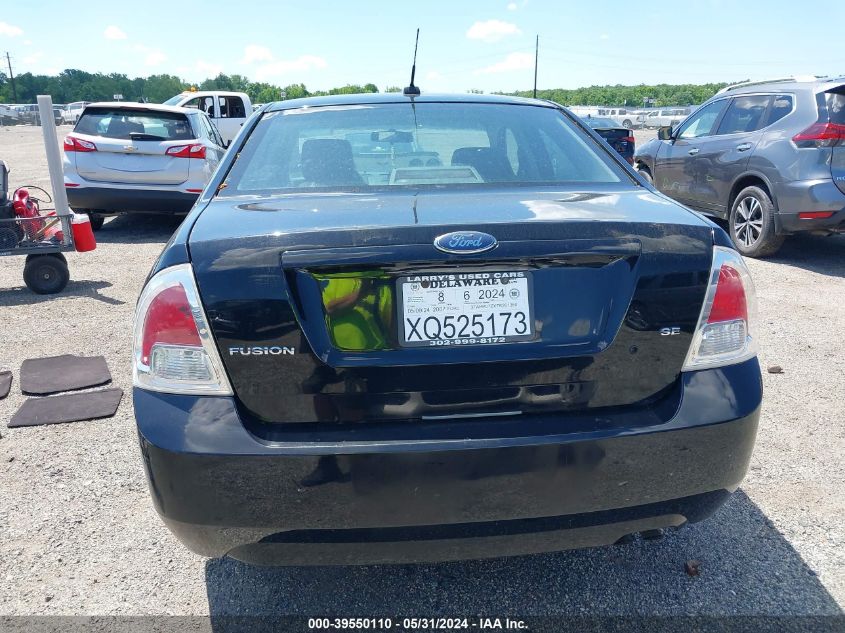 2007 Ford Fusion Se VIN: 3FAHP07ZX7R261350 Lot: 39550110