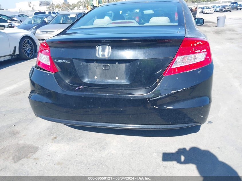 2012 Honda Civic Lx VIN: 2HGFG3B59CH563016 Lot: 39550121