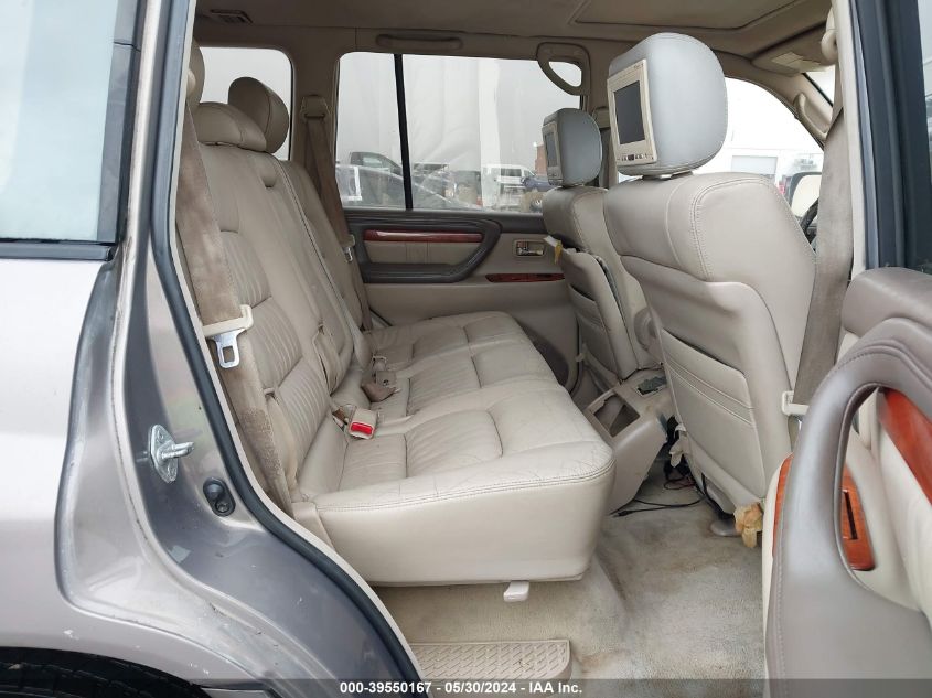 1999 Lexus Lx 470 VIN: JT6HT00W0X0069285 Lot: 39550167