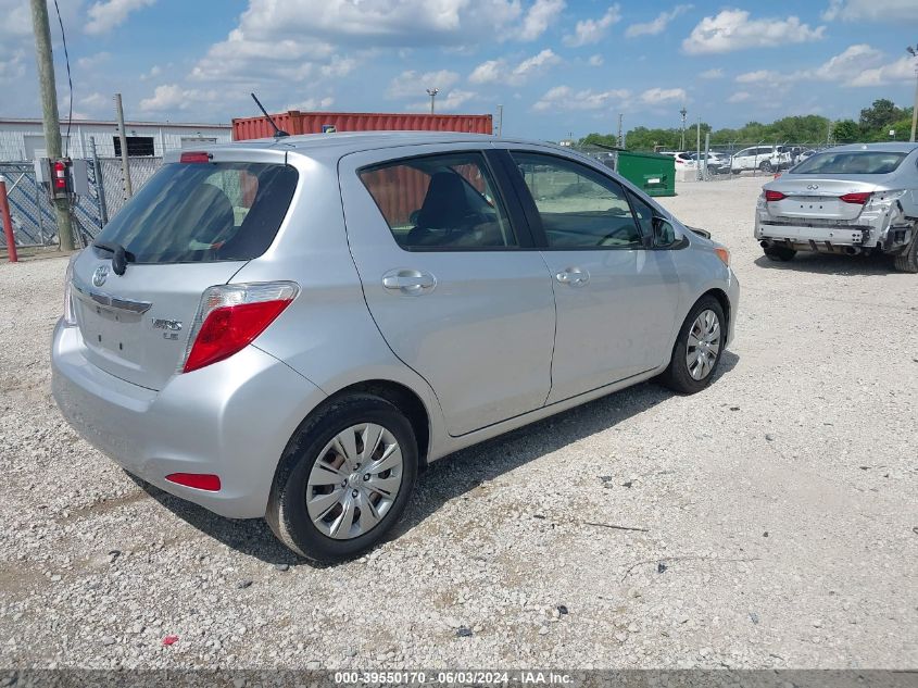 2014 Toyota Yaris Le (Tmc/Cbu Plant) VIN: JTDKTUD38ED579427 Lot: 39550170