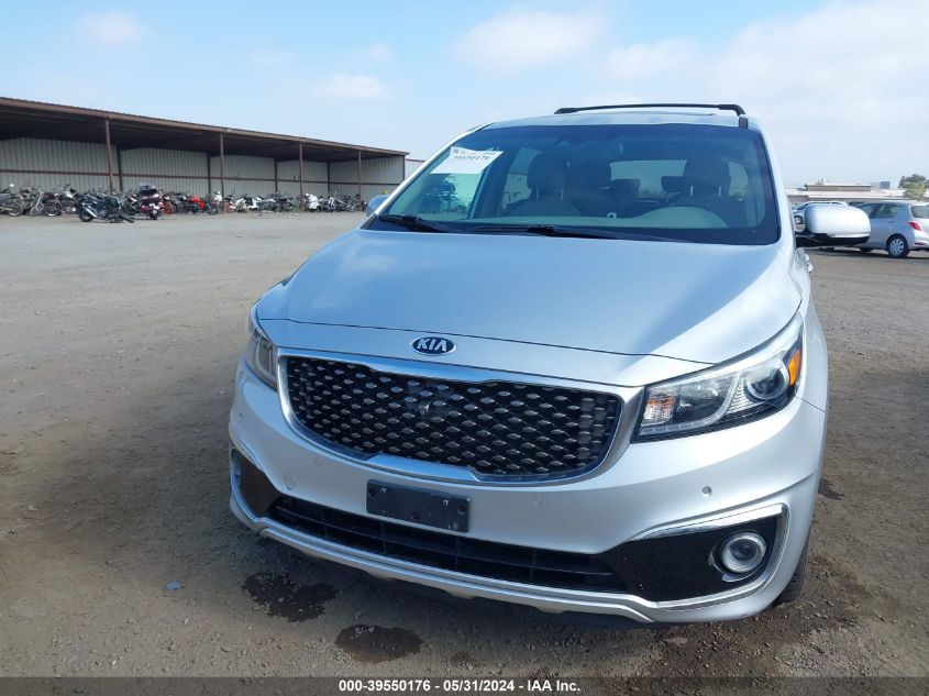 2015 Kia Sedona Sx Luxury VIN: KNDME5C19F6037686 Lot: 39550176