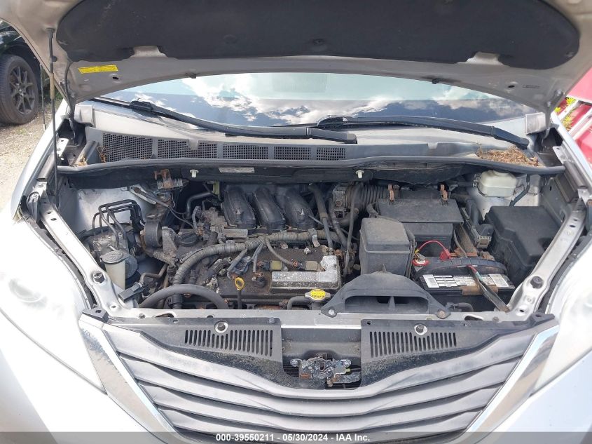 2011 Toyota Sienna Xle V6 VIN: 5TDYK3DC7BS022399 Lot: 39550211