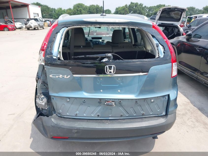 2013 Honda Cr-V Ex-L VIN: 5J6RM3H77DL042212 Lot: 39550245
