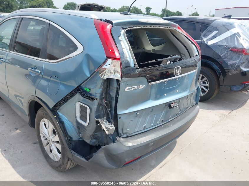 2013 Honda Cr-V Ex-L VIN: 5J6RM3H77DL042212 Lot: 39550245