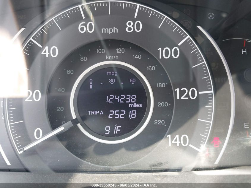 2013 Honda Cr-V Ex-L VIN: 5J6RM3H77DL042212 Lot: 39550245