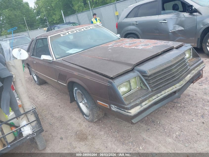 1983 Dodge Mirada VIN: 2B3BX62P3DR140204 Lot: 39550264