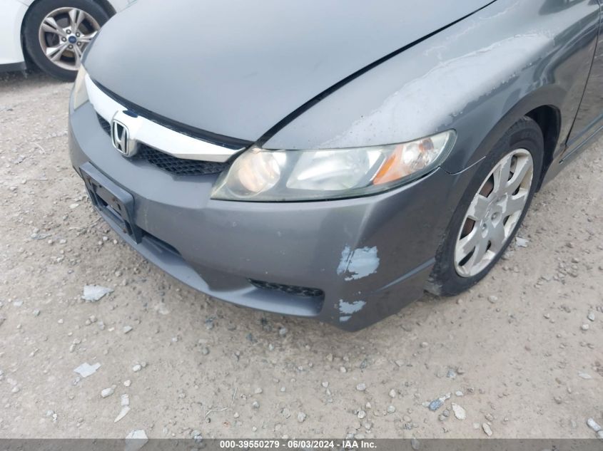 2009 Honda Civic Lx VIN: 19XFA16569E043942 Lot: 39550279