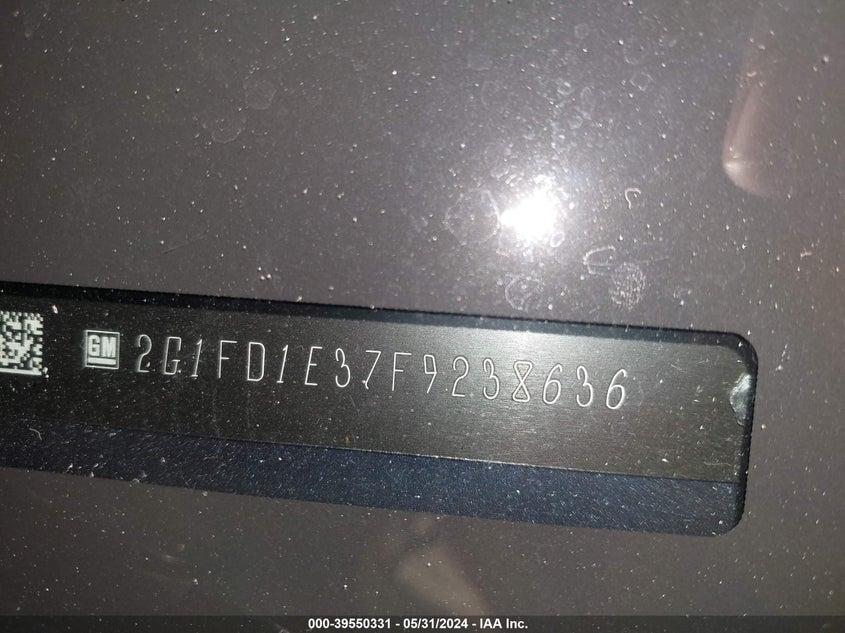 2015 Chevrolet Camaro 1Lt VIN: 2G1FD1E37F9238636 Lot: 39550331