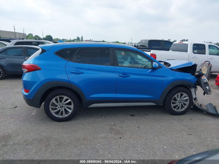 2018 Hyundai Tucson Sel VIN: KM8J3CA48JU600835 Lot: 39550343