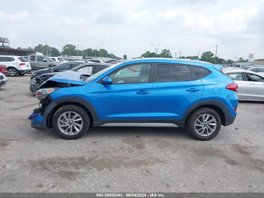 2018 Hyundai Tucson Sel VIN: KM8J3CA48JU600835 Lot: 39550343