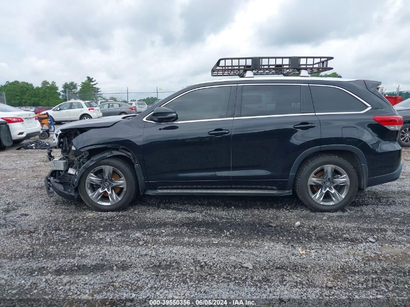 2019 Toyota Highlander Limited Platinum VIN: 5TDDZRFH8KS945142 Lot: 39550356