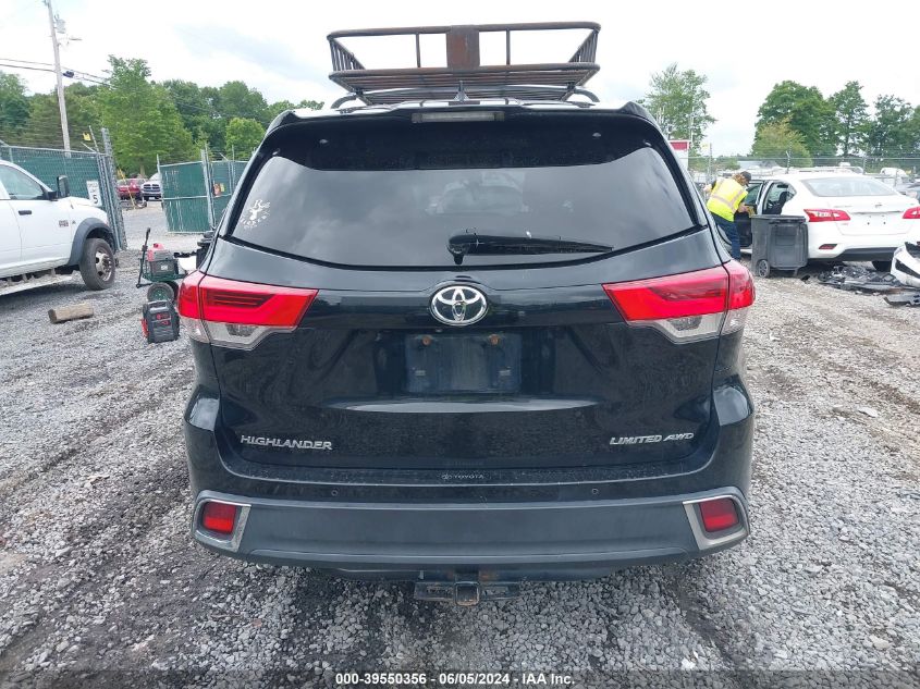 2019 Toyota Highlander Limited Platinum VIN: 5TDDZRFH8KS945142 Lot: 39550356