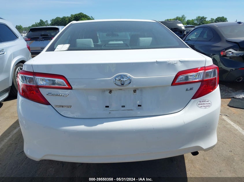 2012 Toyota Camry Le VIN: 4T1BF1FK4CU187435 Lot: 39550358