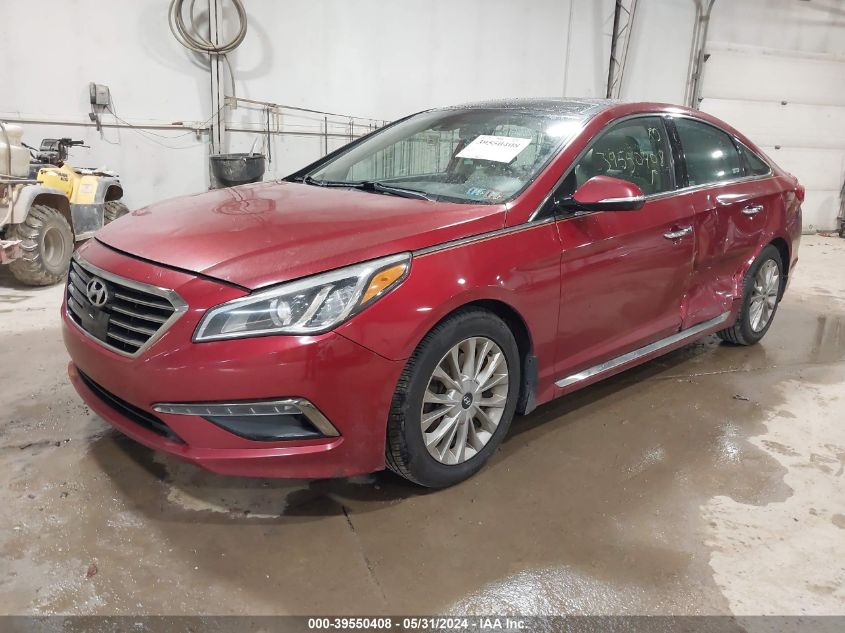 2015 Hyundai Sonata Limited VIN: 5NPE34AF2FH140344 Lot: 39550408