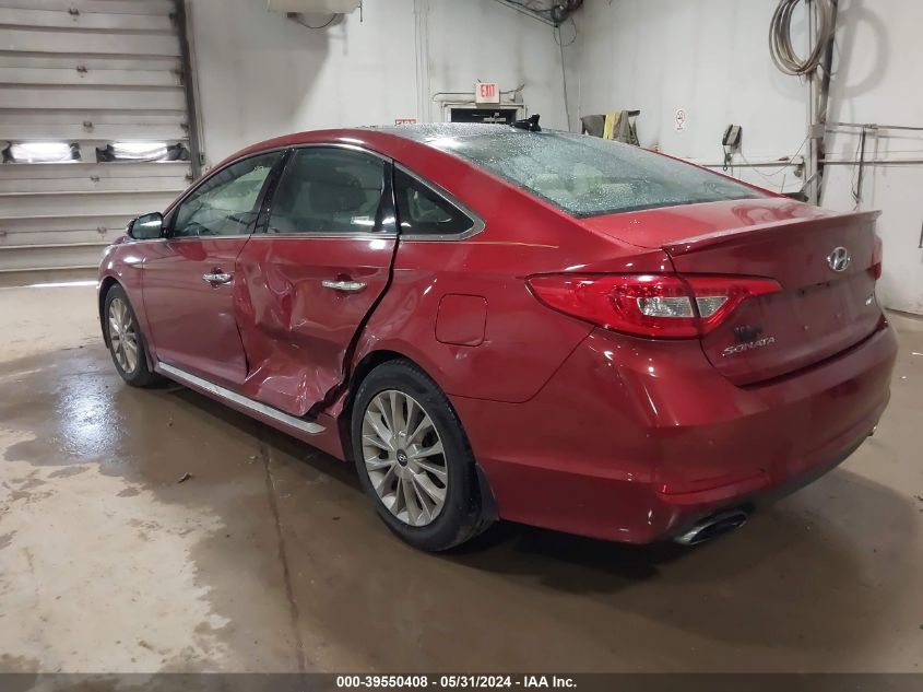 2015 Hyundai Sonata Limited VIN: 5NPE34AF2FH140344 Lot: 39550408