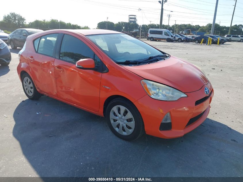 2013 Toyota Prius C VIN: JTDKDTB31D1058771 Lot: 39550410