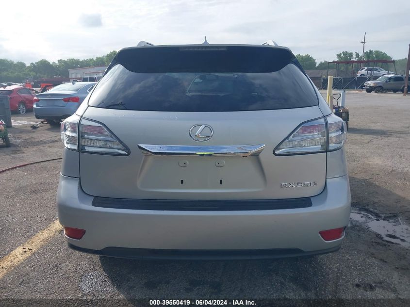 2011 Lexus Rx 350 VIN: 2T2BK1BA7BC096700 Lot: 39550419