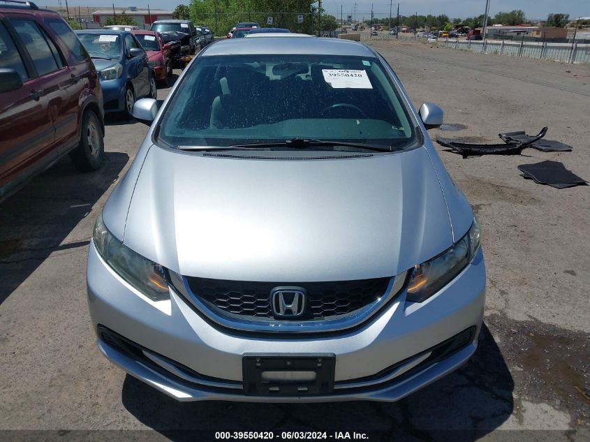 2013 Honda Civic Lx VIN: 19XFB2F52DE236911 Lot: 39550420