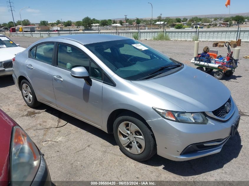 2013 Honda Civic Lx VIN: 19XFB2F52DE236911 Lot: 39550420