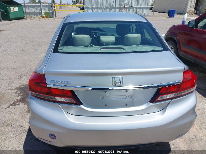 2013 Honda Civic Lx VIN: 19XFB2F52DE236911 Lot: 39550420