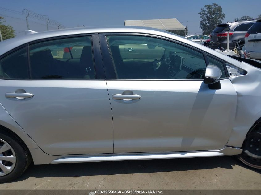 2020 Toyota Corolla Le VIN: JTDEPRAE2LJ069156 Lot: 39550468