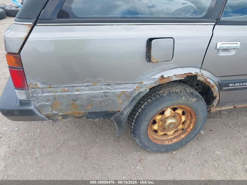 1989 Subaru Gl 4Wd VIN: JF2AN53BXKE412451 Lot: 39550476