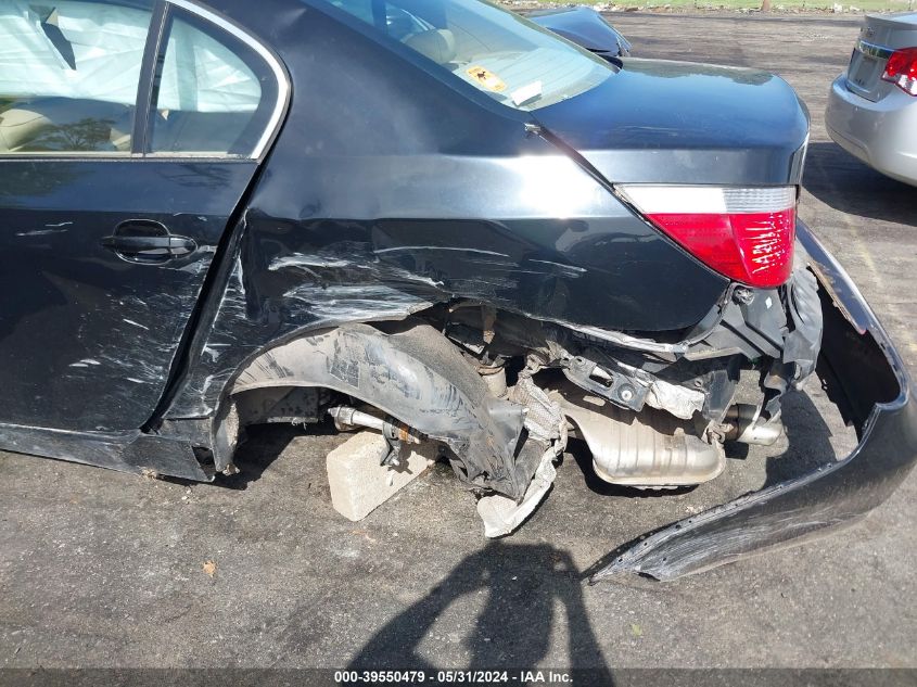 2006 BMW 525I VIN: WBANE53516CK88756 Lot: 39550479